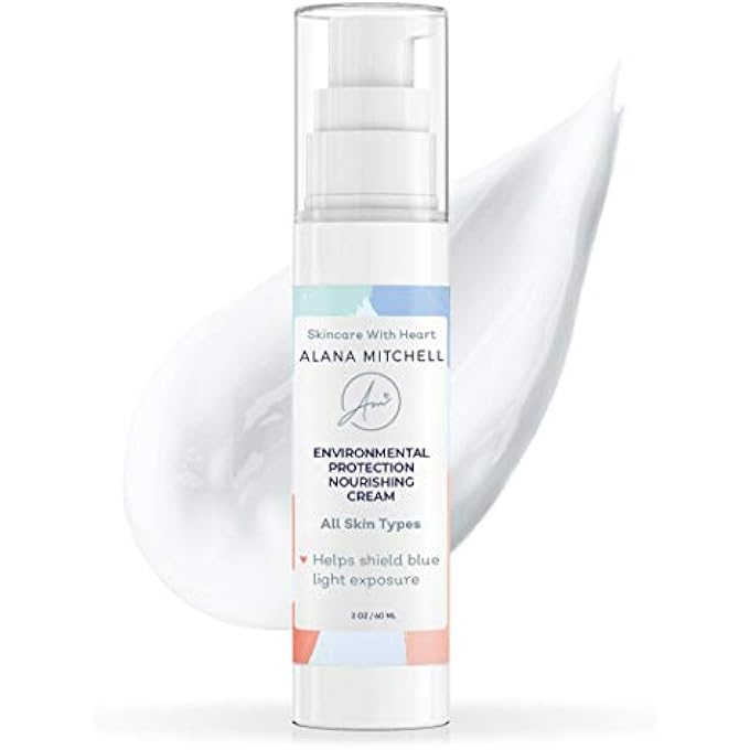 Alana Mitchell ENVIRONMENTAL PROTECTION BLUE LIGHT PROTECTION ANTI AGEING MOISTURISER 60ML WITH JOJOBA & ALOE TO COMBAT EFFECTS OF HIGH ENERGY VISIBLE LIGHT - Image 1